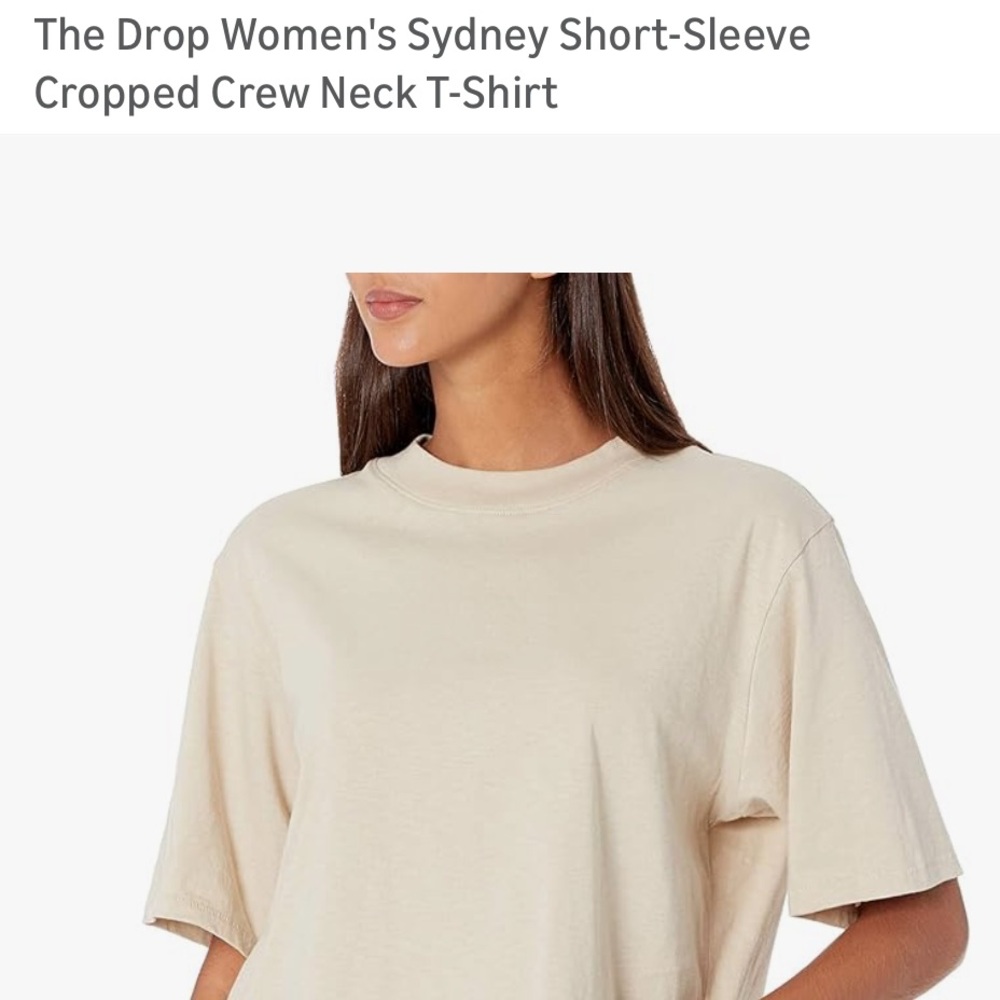 The Drop Women's Sydney Sand Short-Sleeve Tee